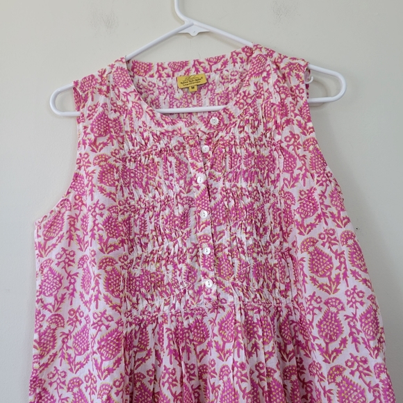 Roberta Roller Rabbit Isola Printed Fit-and-Flare Dress Medium - Picture 6 of 9